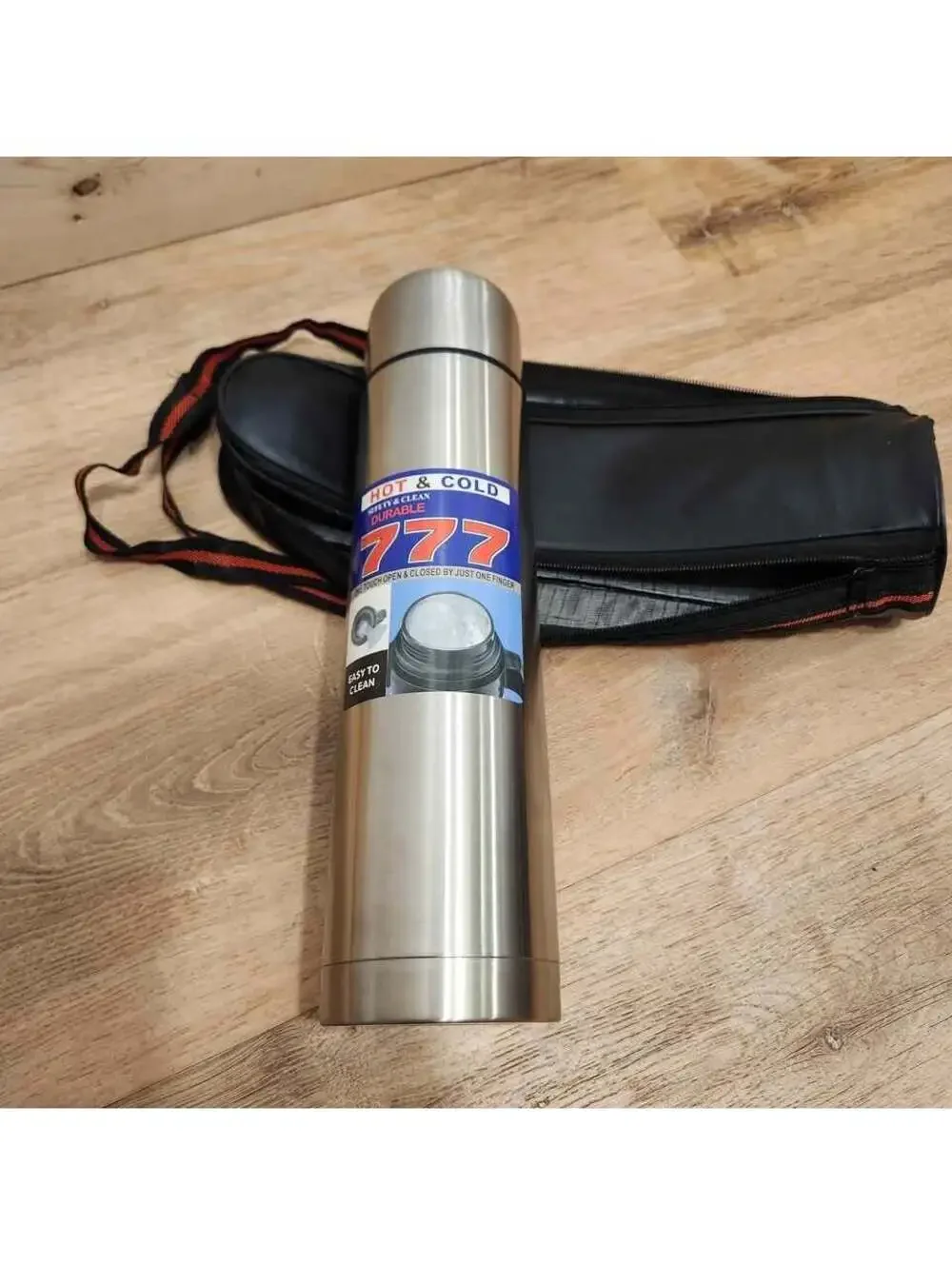 Stainless Steel Thermos with Case